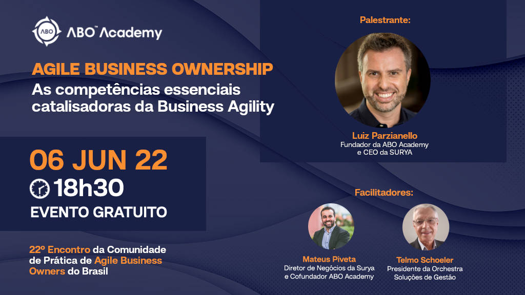 Agile Business Ownership é tema da 22ª CoP ABO Brasil